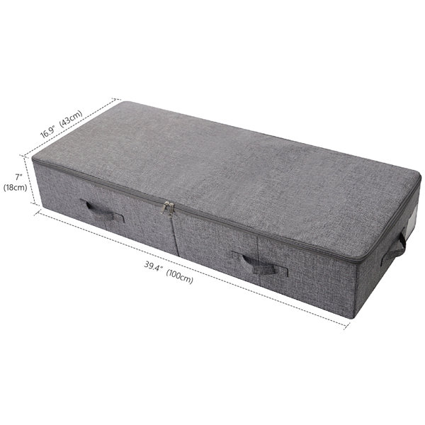 Rebrilliant Large Rigid Under The Bed Storage Container For Duvets